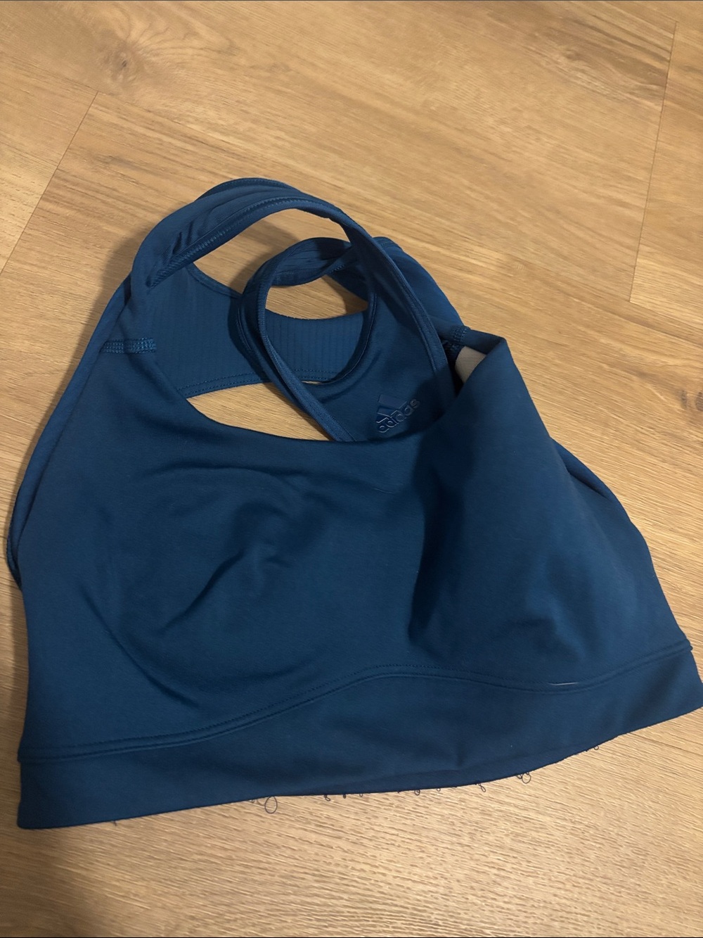 adidas Deep Navy Racerback Sports Bra